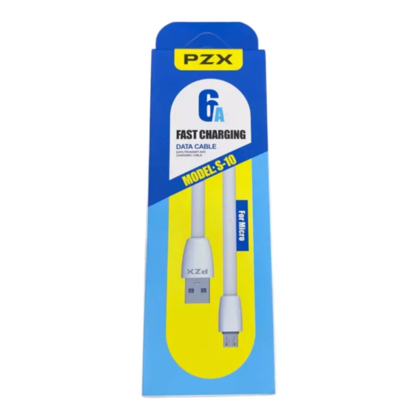 Cable blanco de Datos y Carga Modelo S 10 Marca PZX