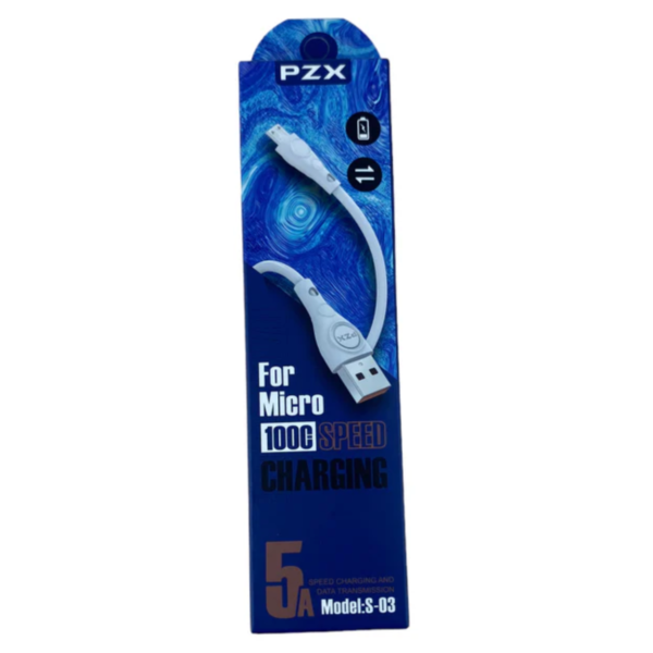 Cable de Carga de un Metro Marca PZX Modelo S 03