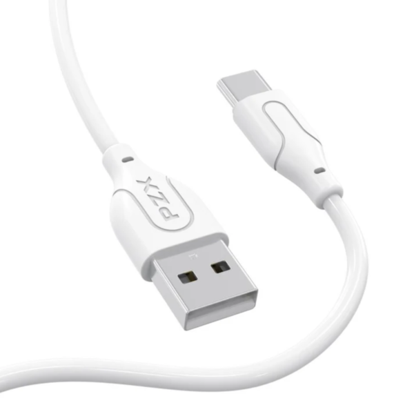 Cable de Datos y Carga Marca PZX V112S Blanco