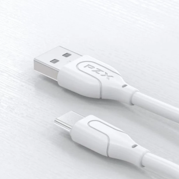 Cable de Datos y Carga Marca PZX V112S Blanco - Imagen 3