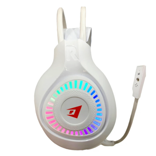 Audífonos Diadema Gaming RGB Jertech HG01 Blancos - Imagen 3