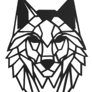 Cuadro decorativo en MDF LOBO