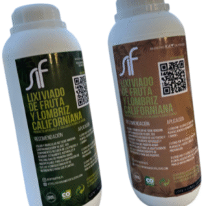 Abono orgánico lixiviado de fruta y lombriz californiana