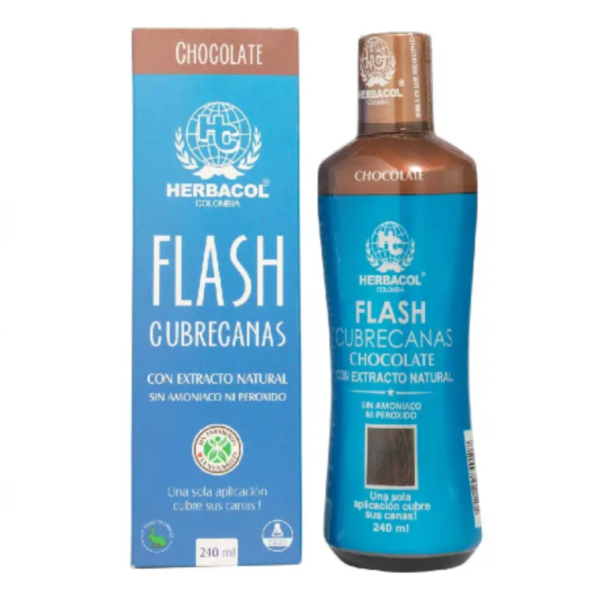 Flash herbacol cubrecanas chocolate de 240 ml