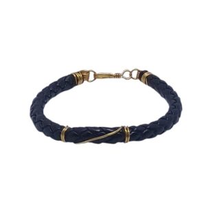 Pulsera Trazos de Cuero en Cuero Sintético