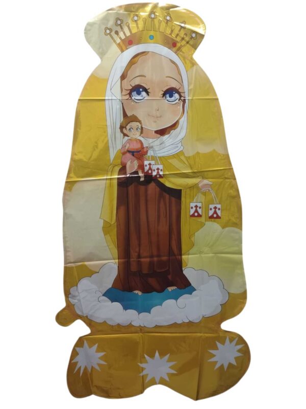 Buket Virgen del Carmen x5 Globos Metalizados - Imagen 2