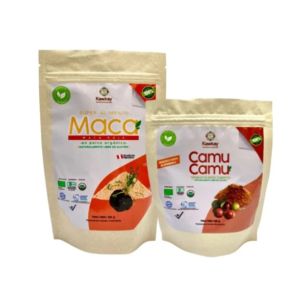 Alimento Natural Camu Camu 200g más Maca Roja 500g - Imagen 2