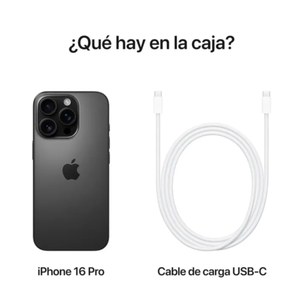 Celular iphone 16 pro 128 gb 8 Ram Titanio Negro - Imagen 4