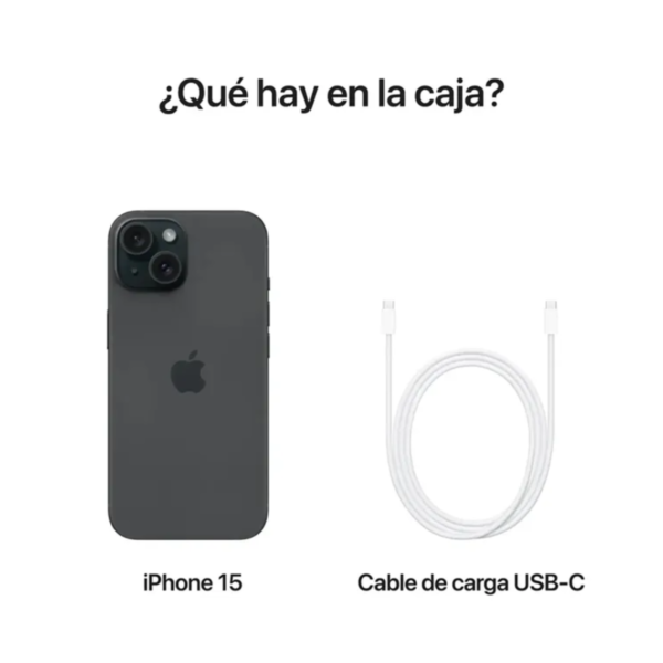 Celular iphone 15 5G 128 Gb 5G SIM Física Negro - Imagen 3