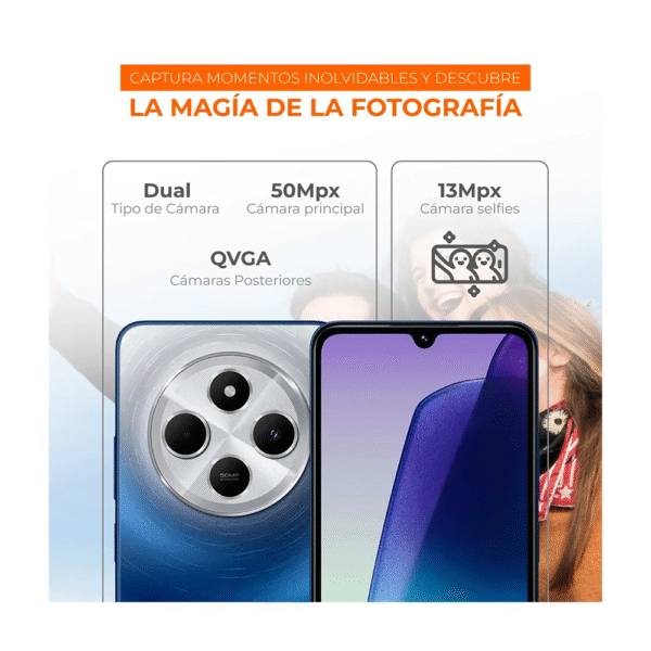 Celular Xiaomi Redmi 14C 256 Almacenamiento 8 de Ram Azul - Imagen 4