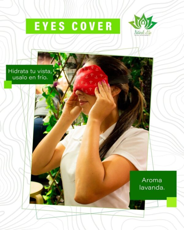 Almohadilla para Ojos Rellenada con Lavanda y Manzanilla - Imagen 2