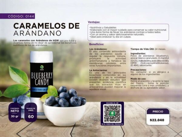 caramelos de arandanos - Imagen 2