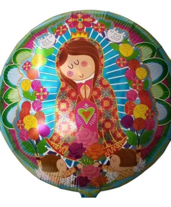 Buket Virgen del Carmen x5 Globos Metalizados - Imagen 4