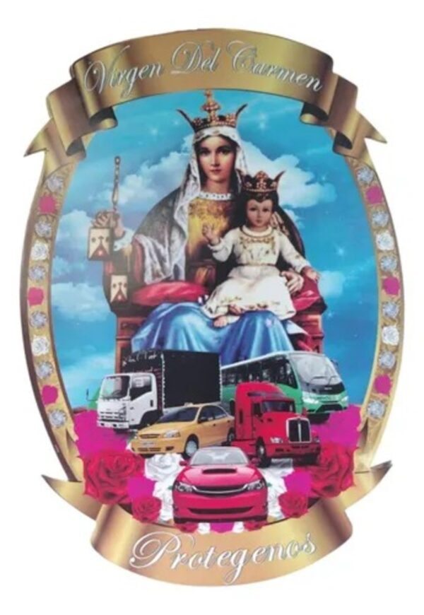 Festón Virgen del Carmen Ideal para Altares y Eventos - Imagen 4