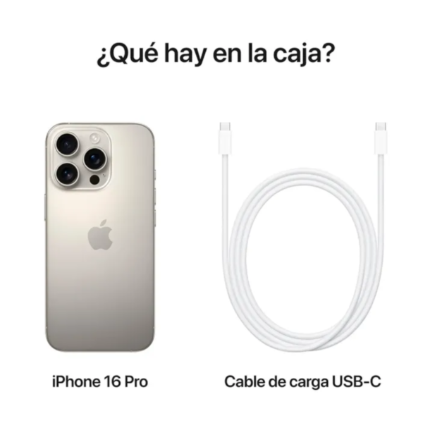 Celular iphone 16 pro 256 gb 8 Ram Titanio Natural - Imagen 4